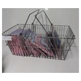 True Vintage Wire Market Basket. Full of 3D Cards