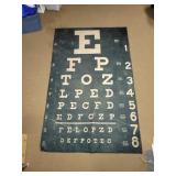 Eye chart rug 60x96in