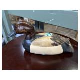 Carved duck decoy