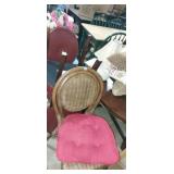 Wicker chair , coffee table , lamps and side