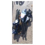 3 folding sports chairs