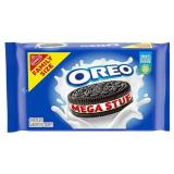 2 family size packages of mega stuff oreo cookies