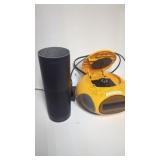 Amazon Echo Plus & SONY Boom Box. Both powered on