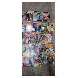 Comic books superman, punisher, Spiderman, Robin