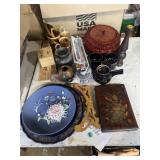 Oriental collectibles, chopsticks, wood art, etc.