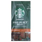 18oz bag of Starbucks pike place ground coffee