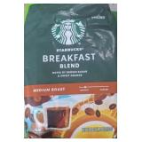 28oz bag of Starbucks breakfast blend medium