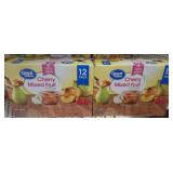 2- 12ct boxes of cherry mixed fruit cups