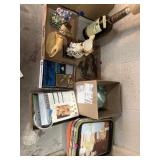 Pet door, Seagrams bottle bank, old metal trays,
