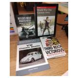Lot of four military and Volkswagen books.
