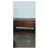 Bassett TV stand with 2 drawers 49in x17x30in