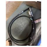 Hydraulic hose with a flexible shaft extension