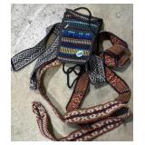 Boho-style crossbody bag with 3 interchangeable