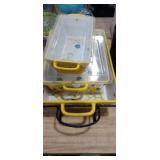 3pc set of oven proof cassorle dishes marked vb