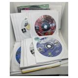 Bunch of loose PlayStation games in sleeves