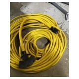 Heavy duty extension cord with three tool pigtail