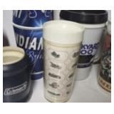 Vintage Coleman Coozies & Brickyard Mug &