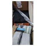 Curtain rod, window panel pair and Curtains