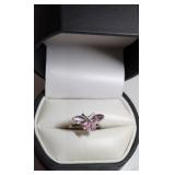 Beautiful Butterfly Ring & Case