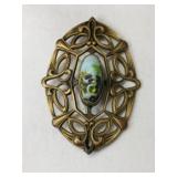 Vintage stone brooch