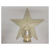 Cast Iron wall mount star votive holder 9x9in