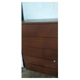 6 drawer upright dresser 32x19x48in