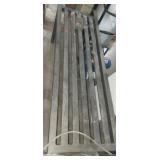 Metal garden bench 48x17x18