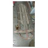 Ace pacer Metal and wood snow sled