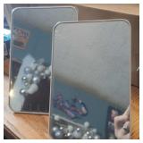 2 pack folding travel makeup mirrors