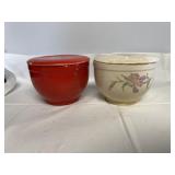 Universal Cambridge Pottery Covered bowls, some