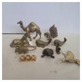 10 Mostly brass animals