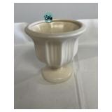 Royal Haeger white ceramic pedestal planter