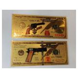 Gold foil plated novelty notes