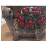 Brand new Solar polyresin turtle statue 8in long