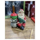 Vintage Santa candlelight figuring untested