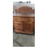 Oak wash stand 28x16x30in