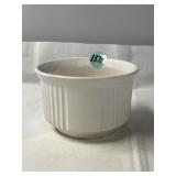 Floraline McCoy Pottery white round ribbed