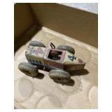 vintage Marx tin litho wind-up toy race car #4