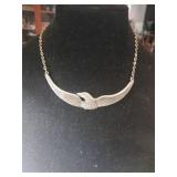 Pewter eagle necklace