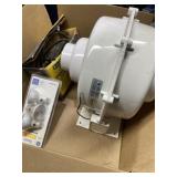 Box lot, including Radinaway in-line fan,