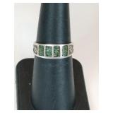 Silver band marked Sterling size 6   .065 oz