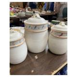 Set of three Treasure Craft Taos ceramic small