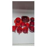 Large lot variety Amber glass