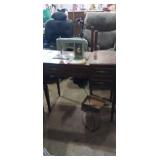 Sewing table with Kenmore model 53 sewing machine