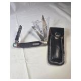 Old Timer 60T 3 Blade Pocket Knife with Sheath