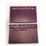 1991 and 1993 United States UC proof sets