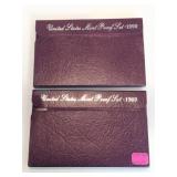 1989 and 1990 United States UC proof sets