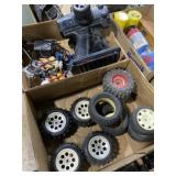 Flat RC parts and tires