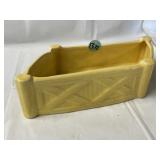 Vintage Brush Pottery wood grain planter USA 410