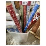 Lot of Christmas, wrapping paper and wrapping